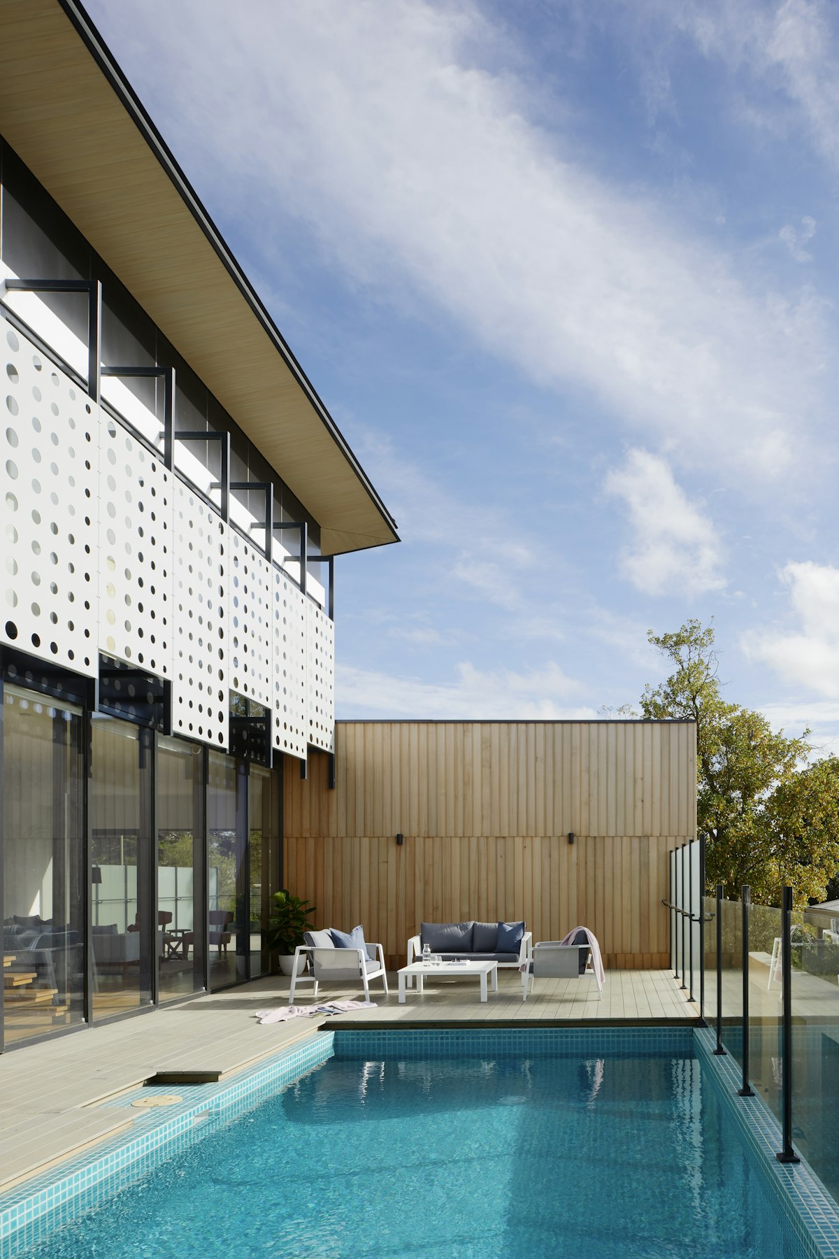 Contemporary home facade